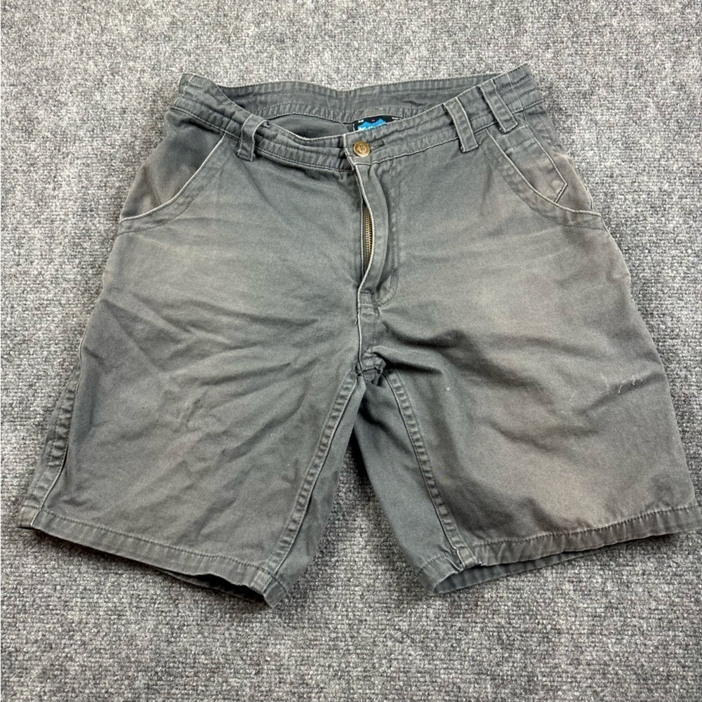 KAVU Men’s Grey Khaki Cargo Shorts size: 32